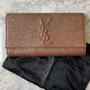 YSL Rose Gold Sac de Jour clutch